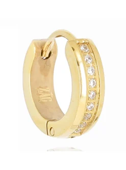 Créole individuelle Zag Bijoux acier dorépavée oxydes