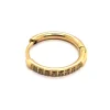 Créole individuelle Zag Bijoux acier doré pavée_x005f_x000D_oxyde