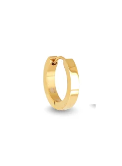 Créole individuelle Zag Bijoux acier doré_x005f_x000D_Taille M (11mm)