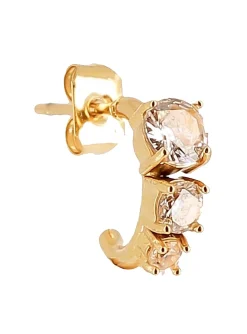 Créole individuelle Zag Bijoux trois oxydes acier_x005f_x000D_doré