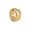 Créole large individuelle Zag Bijoux acier doré_x005f_x000D_Taille M (10mm)