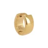 Créole large individuelle Zag Bijoux acier doré_x005f_x000D_Taille L (12mm)