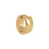 Créole large individuelle Zag Bijoux acier doré_x005f_x000D_Taille S (9mm)