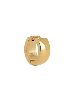 Créole large individuelle Zag Bijoux acier doré_x005f_x000D_Taille S (9mm)