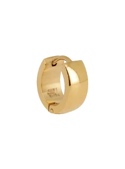 Créole large individuelle Zag Bijoux acier doré_x005f_x000D_Taille L (12mm)