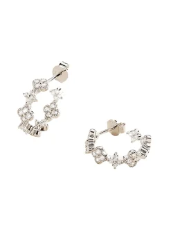 Créoles Agatha Beloved fleurs argent