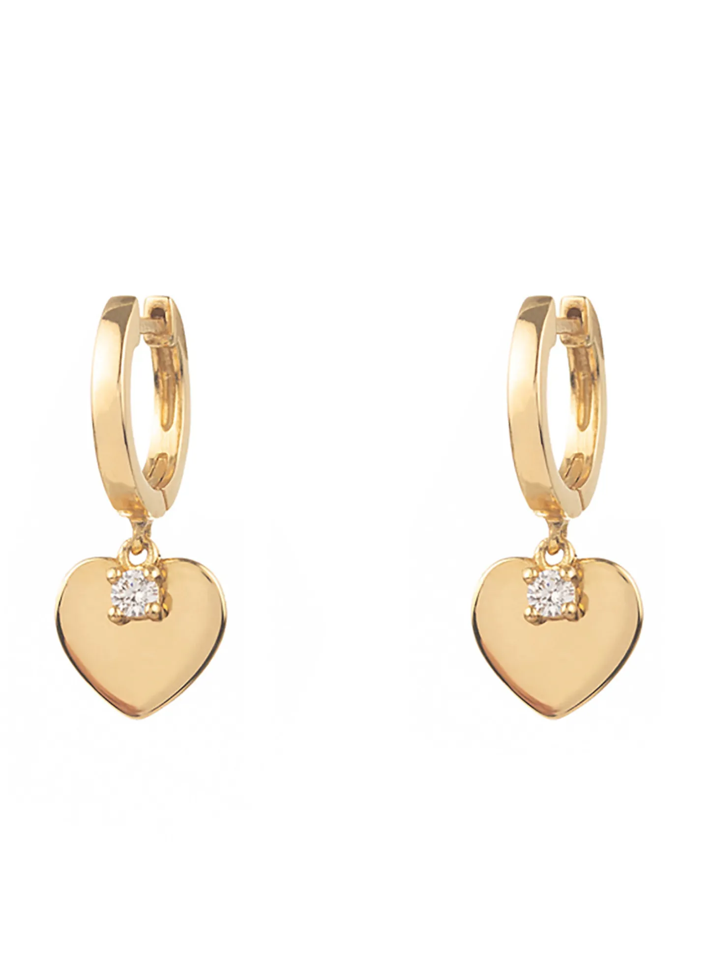 Créoles Agatha Corazon Argent doré coeur
