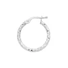 Créoles Brillaxis 15 mm or gris 9 carats diamanté