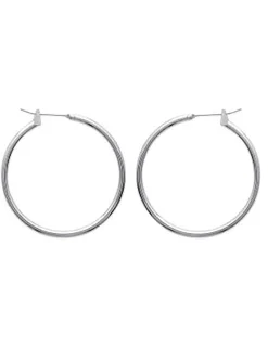 Créoles Brillaxis argent 30mm