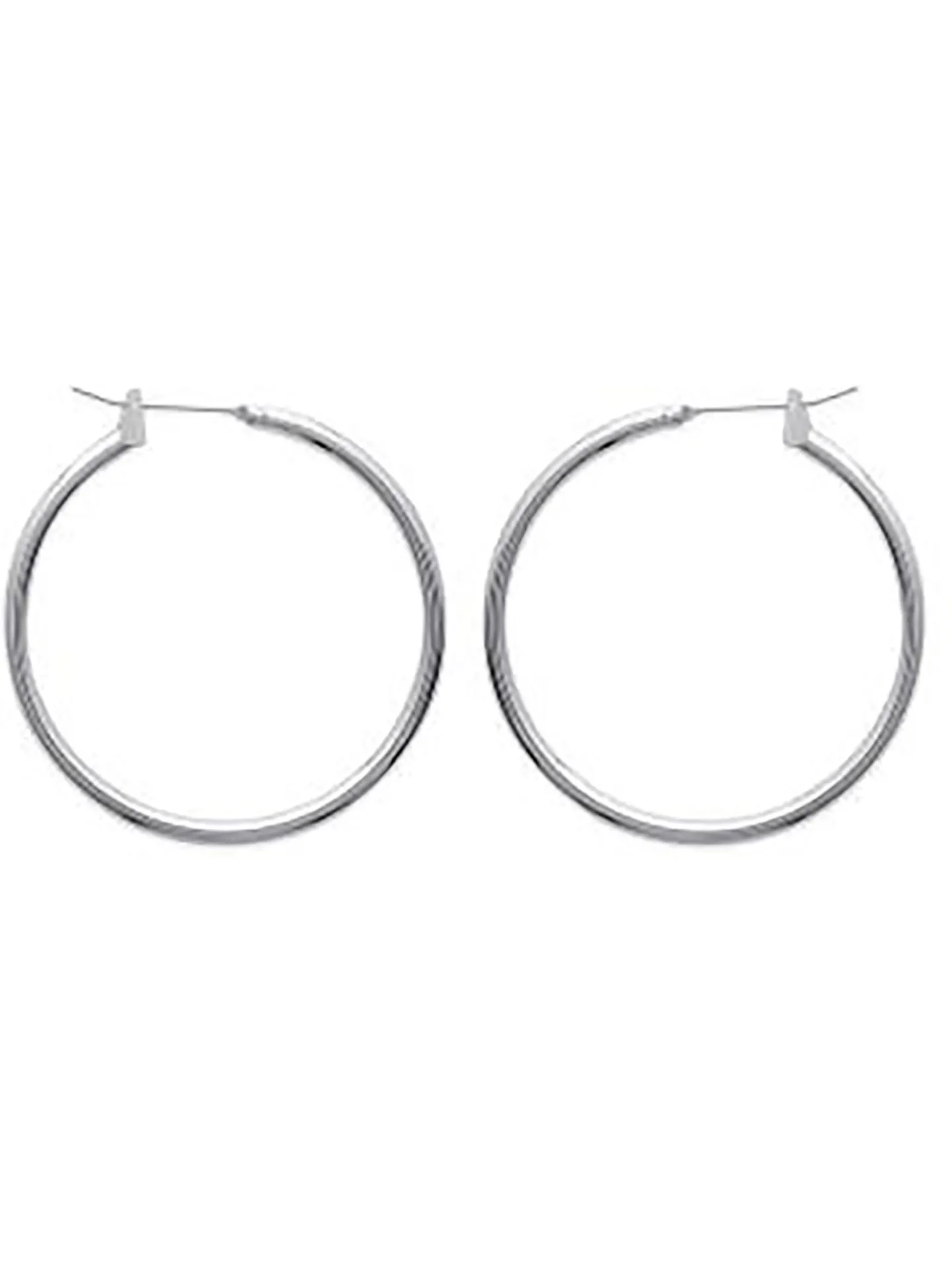 Créoles Brillaxis argent 30mm
