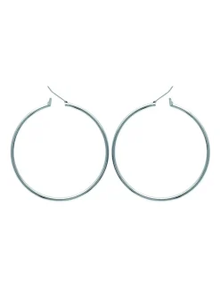 Créoles Brillaxis argent 50mm