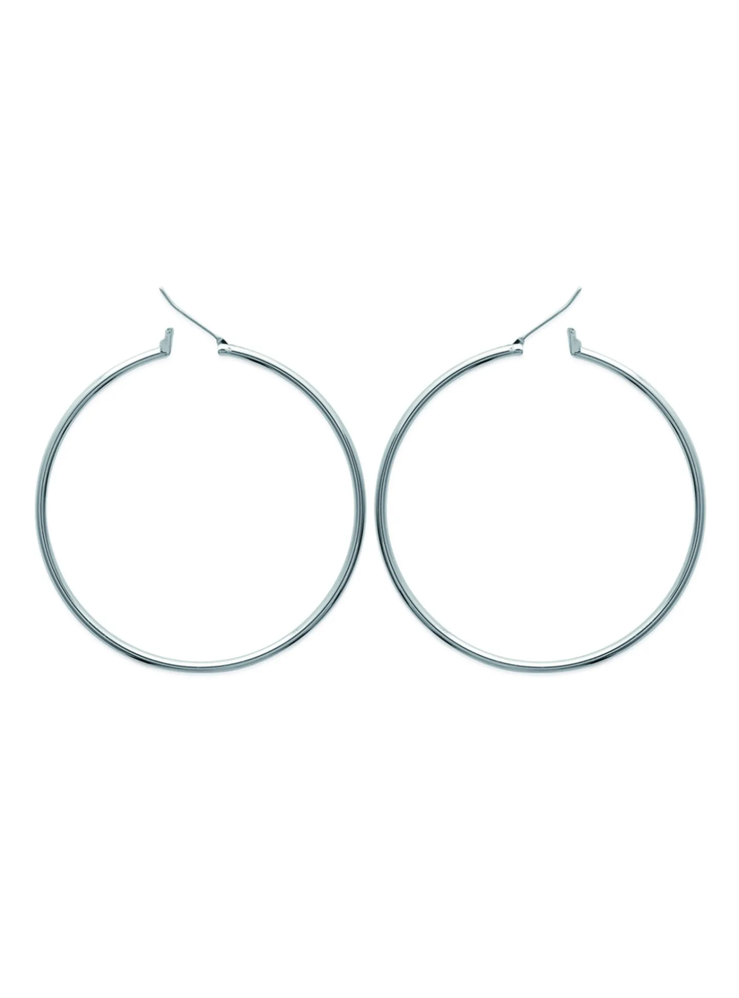 Créoles Brillaxis argent 50mm