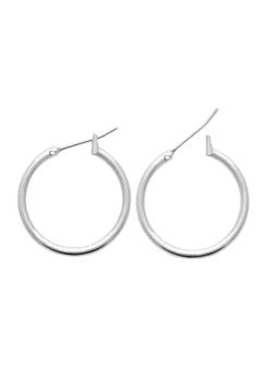 Créoles Brillaxis argent 20mm