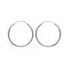 Créoles Brillaxis argent rhodié 30 mm