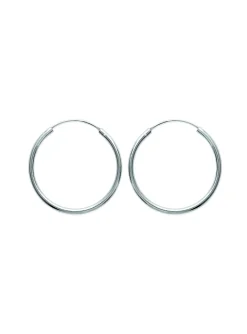 Créoles Brillaxis argent rhodié 30 mm