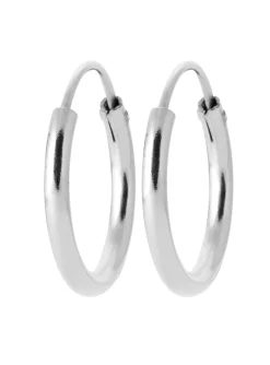 Créoles Brillaxis argent rhodié 16 mm