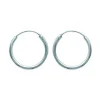 Créoles Brillaxis argent rhodié 20mm