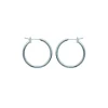 Créoles Brillaxis argent rhodié 20mm