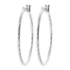 Créoles Brillaxis argent rhodié 30mm