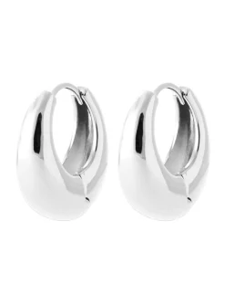 Créoles Brillaxis argent rhodié_x005f_x000D_17mm large