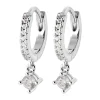 Créoles BRillaxis argent rhodié OZ