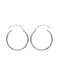 Créoles Brillaxis argent rhodié 30 mm