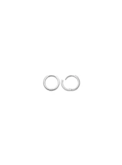 Créoles Brillaxis argent rhodié empierrées 10mm