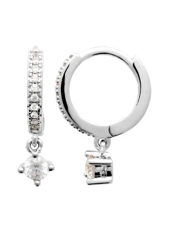 Créoles BRillaxis argent rhodié OZ
