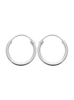 Créoles Brillaxis argent rhodié 16 mm