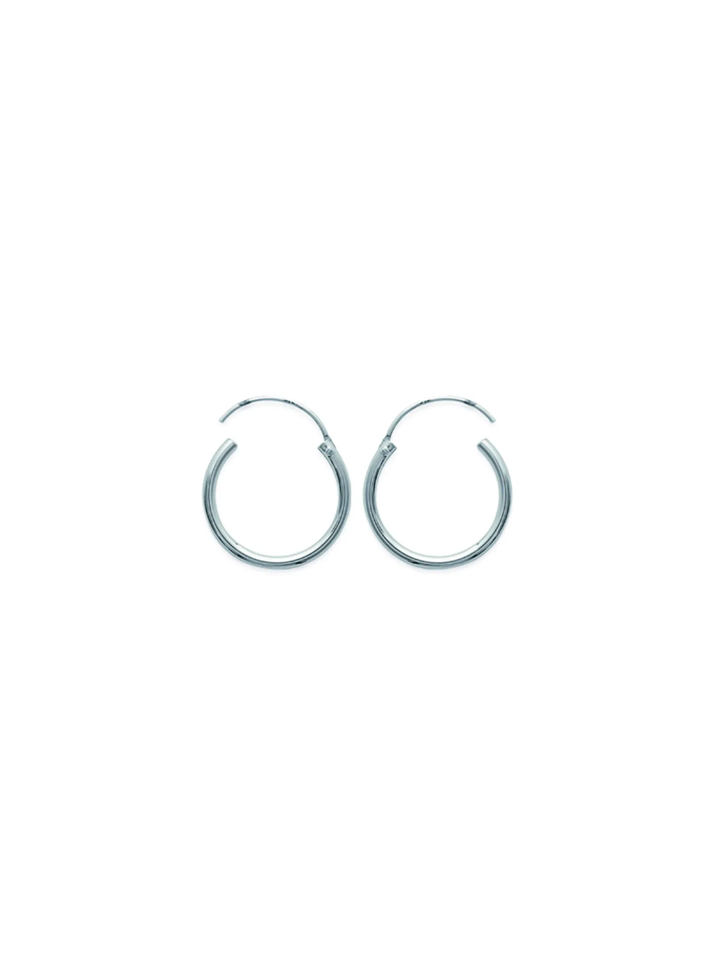 Créoles Brillaxis argent rhodié 20mm