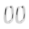 Créoles Brillaxis carrées fil rond 3 mm diam 18 mm