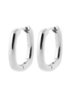 Créoles Brillaxis carrées fil rond 3 mm diam 18 mm