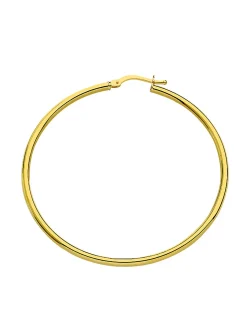 Créoles Brillaxis fil rond 2 mm 9 carats