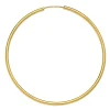 Créoles Brillaxis fil rond 1.5mm diam 40mm