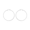 Créoles Brillaxis or blanc 9 carats 40 mm