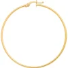 Créoles Brillaxis or jaune 9 carats 40mm