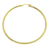 Créoles Brillaxis or jaune 9 carats 55 mm