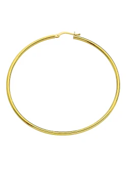 Créoles Brillaxis or jaune 9 carats 55 mm