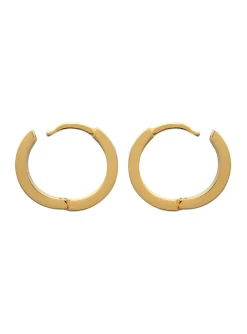 Créoles Brillaxis plaqué or 17mm