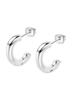 Créoles Lotus Silver argent 15 mm