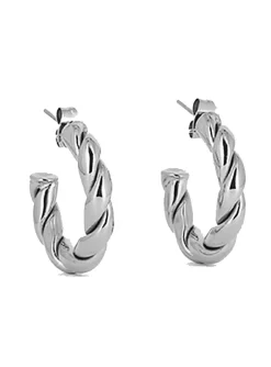 Créoles ouvertes Zag Bijoux Rebecca acier 50x5mm