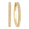 Créoles Sif Jakobs Ellera grand modèle_x005f_x000D_argent sterling 925 plaqué or jaune 18k