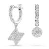 Créoles Swarovski Dextera étoile et sphère