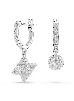Créoles Swarovski Dextera étoile et sphère