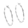 Créoles Zag Bijoux Mélania acier 50mm