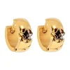 Créoles Zag Bijoux étoile oxyde noir