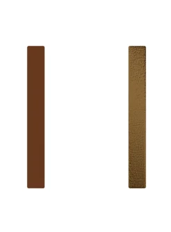 Cuir bague Les Georgettes terre cuite/bronze 8mm