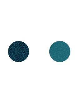 Cuir bague ronde Les Georgettes écailles bleutées/_x005f_x000D_bleu georgettes 16mm