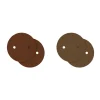 Cuir Boucles d'oreilles Les Georgettes 25mm_x005f_x000D_Terre cuite / bronze