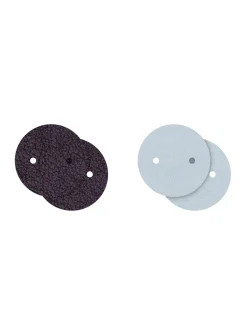Cuir boucles d'oreilles Les Georgettes pourpre/_x005f_x000D_cristal bleu 25mm